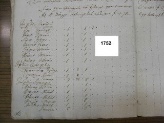 1752-es összeírás